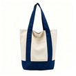 Large Capacity Color Block Canvas Bag
