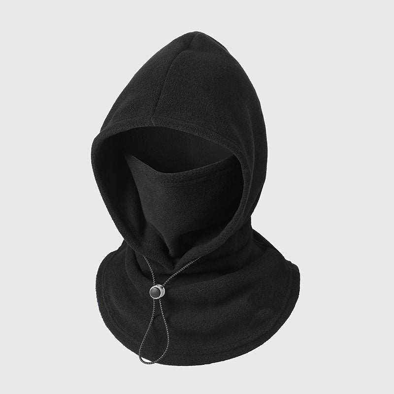❄️ 3-in-1 Thermal Fleece Balaclava Hood & Face Mask – Windproof Winter Neck Warmer with Adjustable Drawstring