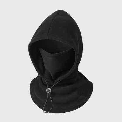 ❄️ 3-in-1 Thermal Fleece Balaclava Hood & Face Mask – Windproof Winter Neck Warmer with Adjustable Drawstring