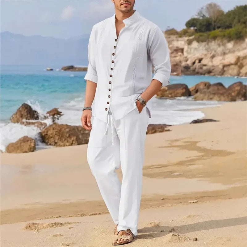 Men's Lightweight Casual Two-Piece Suit