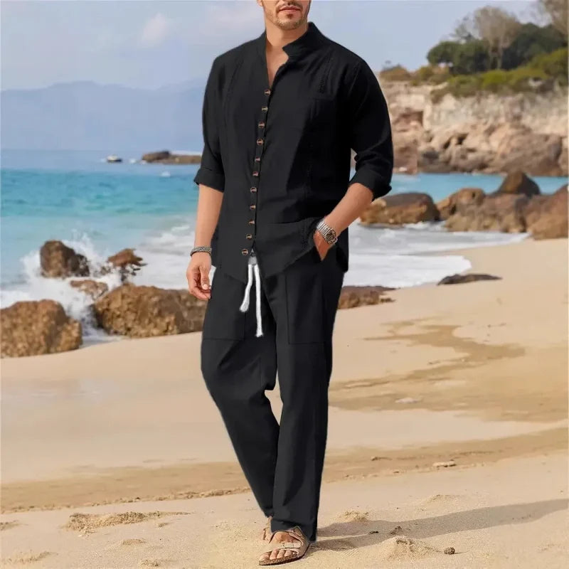 Men's Lightweight Casual Two-Piece Suit
