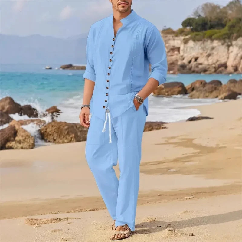 Men's Lightweight Casual Two-Piece Suit