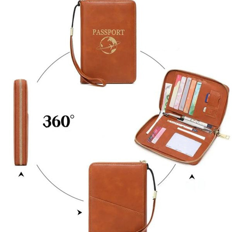 RFID Blocking Travel Passport Wallet