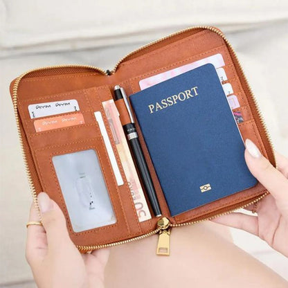 RFID Blocking Travel Passport Wallet