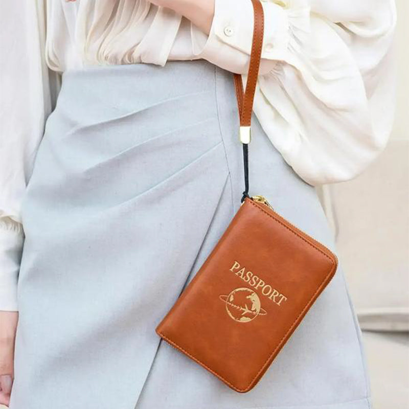 RFID Blocking Travel Passport Wallet