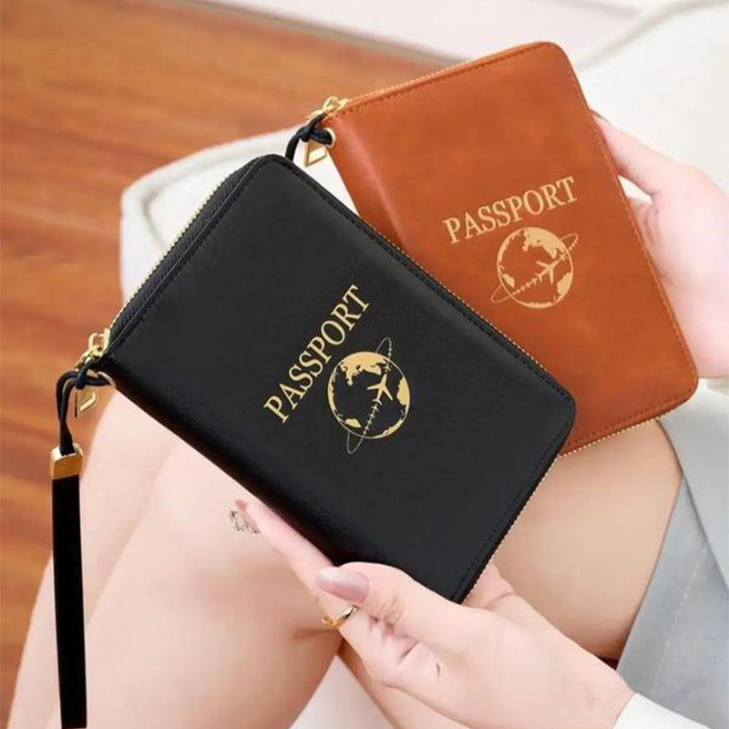 RFID Blocking Travel Passport Wallet