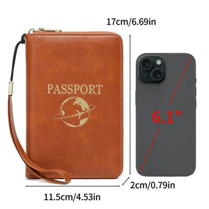 RFID Blocking Travel Passport Wallet