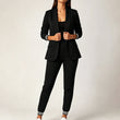 Women's open-front blazer and trousers set