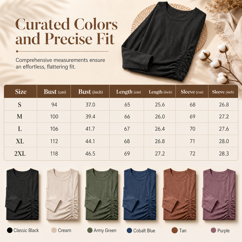 🧶Soft Knit, Multi-Color Versatile🍂 Women's Crewneck Knit Sweater – Stretch & Shape-Retaining, Six Autumn Shades