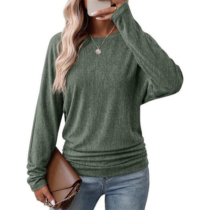 🧶Soft Knit, Multi-Color Versatile🍂 Women's Crewneck Knit Sweater – Stretch & Shape-Retaining, Six Autumn Shades