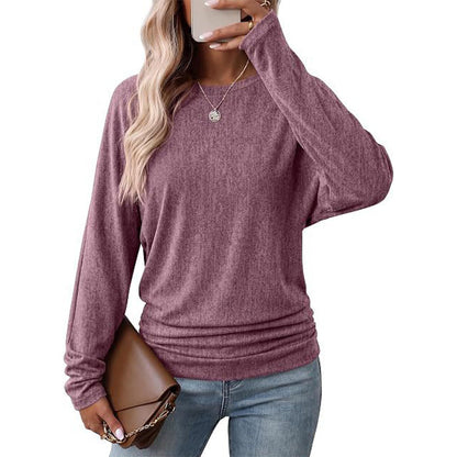 🧶Soft Knit, Multi-Color Versatile🍂 Women's Crewneck Knit Sweater – Stretch & Shape-Retaining, Six Autumn Shades