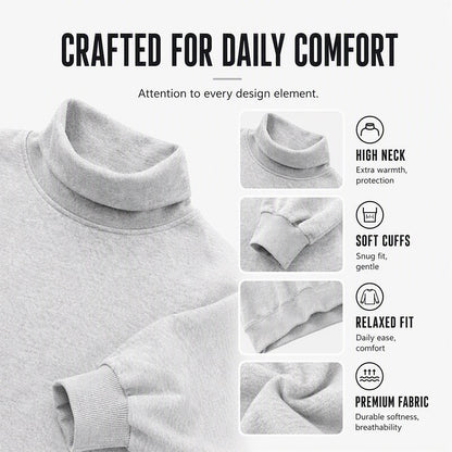 Women's Casual Mock Neck Sweatshirt