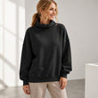 Women's Casual Mock Neck Sweatshirt