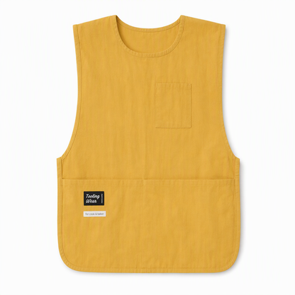 Waterproof and Oilproof Kitchen Vest Apron Breathable Sleeveless Workwear for Catering and Food Service