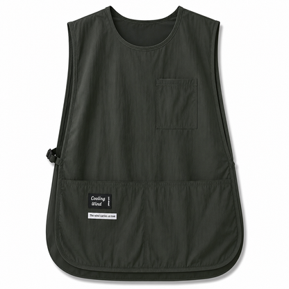 Waterproof and Oilproof Kitchen Vest Apron Breathable Sleeveless Workwear for Catering and Food Service