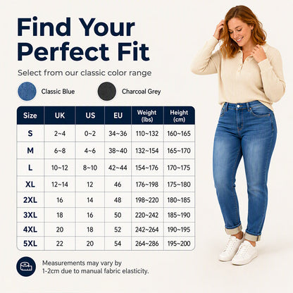 👖Casual & Versatile, Everyday Comfort✨ Women's Casual Stretchy High-Waisted Jeans – Versatile Design & Stretch Fabric ✨