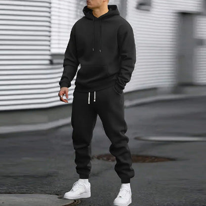 Men's Casual Hoodie & Sweatpants 2-Piece Set