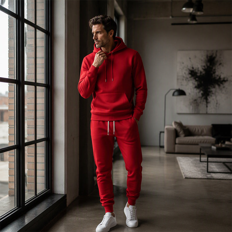 Men's Casual Hoodie & Sweatpants 2-Piece Set