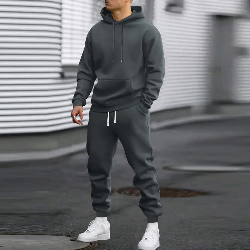 Men's Casual Hoodie & Sweatpants 2-Piece Set