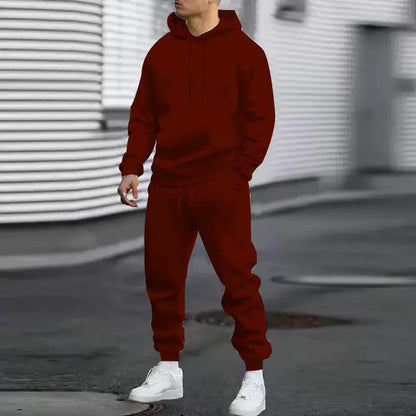 Men's Casual Hoodie & Sweatpants 2-Piece Set