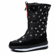 Women's Winter High Top Snow Boots Waterproof Non Slip Outdoor Tall Boots with Thick Plush Lining and Thick Sole