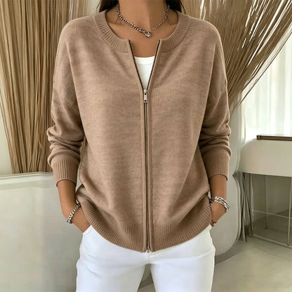 ☁️Women's Casual Zip-Up Knit Jacket