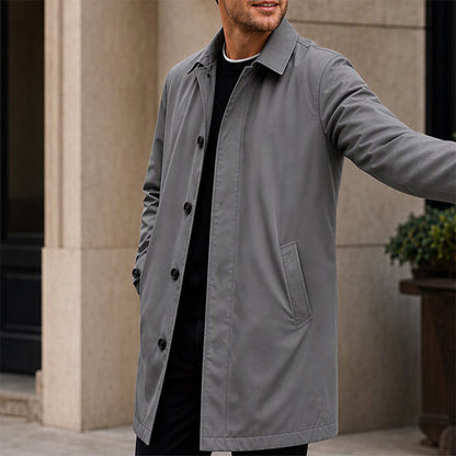 Men's Water-Resistant Padded Trench Coat