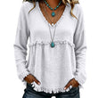 Women's Casual V-Neck Long Sleeve Top
