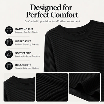 🌸Women's Oversized Ribbed Knit Sweater