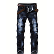 Men’s Straight Fit Distressed Denim Jeans
