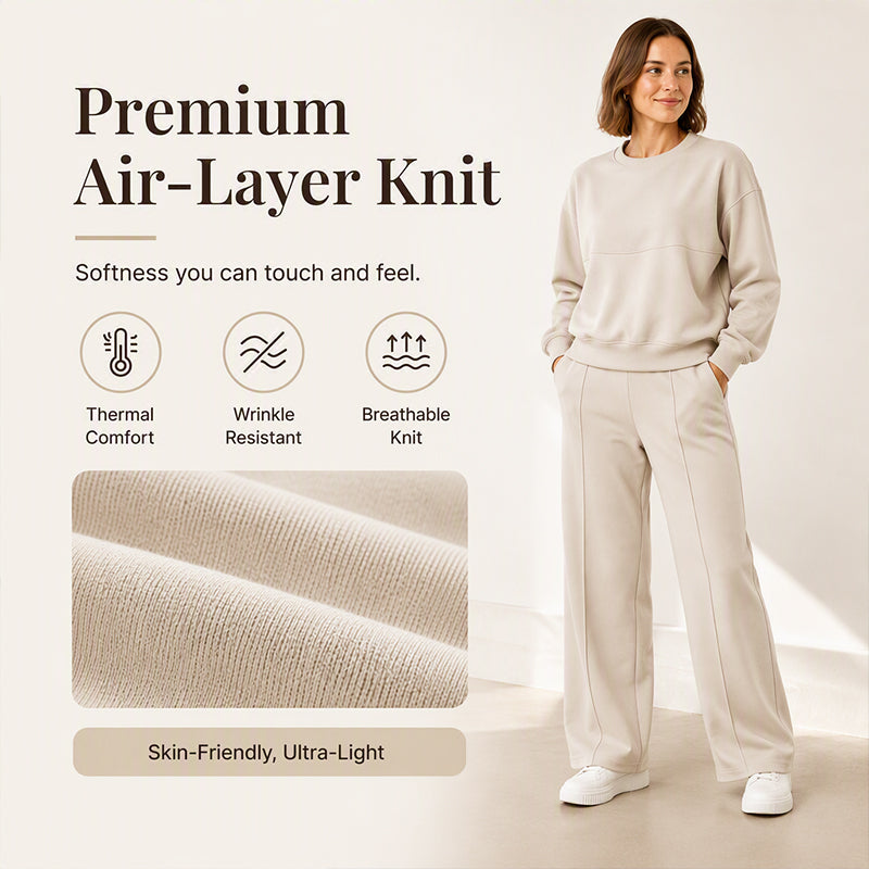 Women's Crewneck Sweatshirt & Sweatpants Set