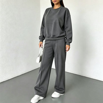 Women's Crewneck Sweatshirt & Sweatpants Set
