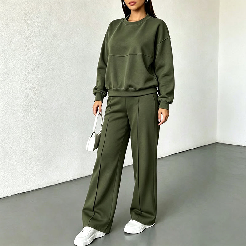Women's Crewneck Sweatshirt & Sweatpants Set