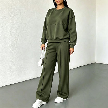 Women's Crewneck Sweatshirt & Sweatpants Set