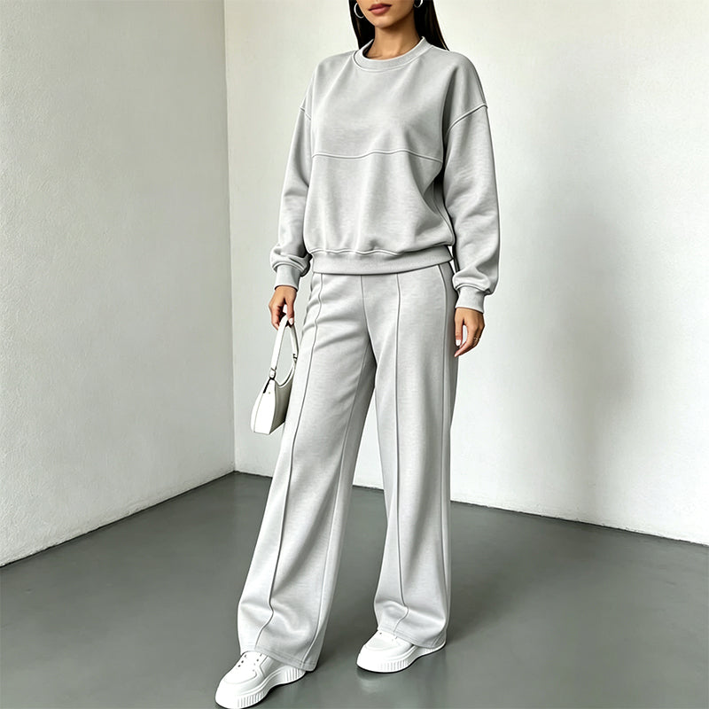 Women's Crewneck Sweatshirt & Sweatpants Set