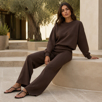 Women's Crewneck Sweatshirt & Sweatpants Set