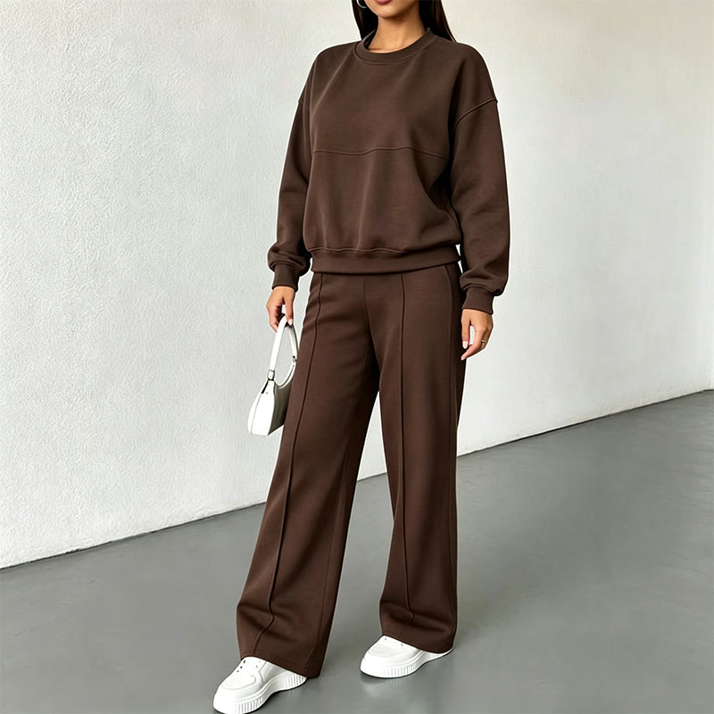 Women's Crewneck Sweatshirt & Sweatpants Set
