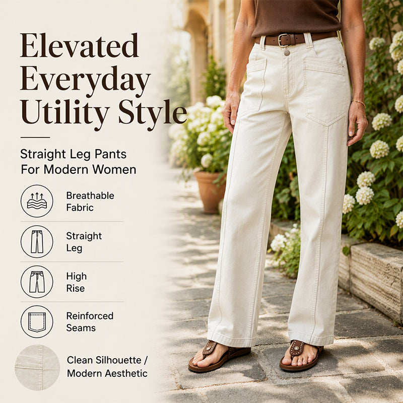 Women's Casual Straight Leg Pants