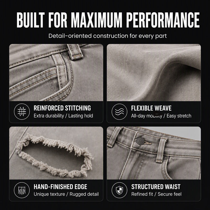 Men's Trendy Ripped Slim-Fit Jeans