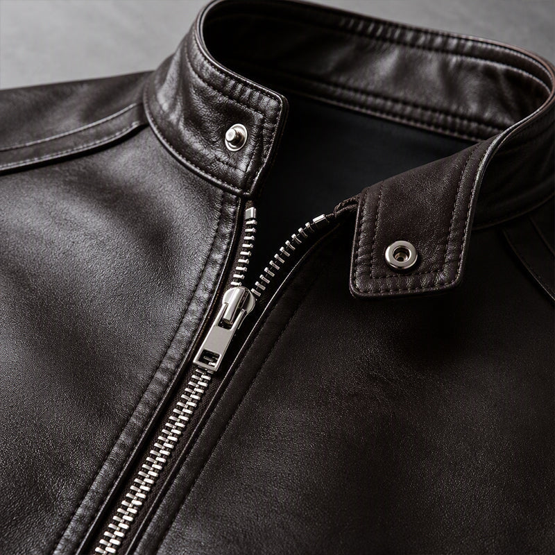 Warm Slim-Fit Biker Jacket