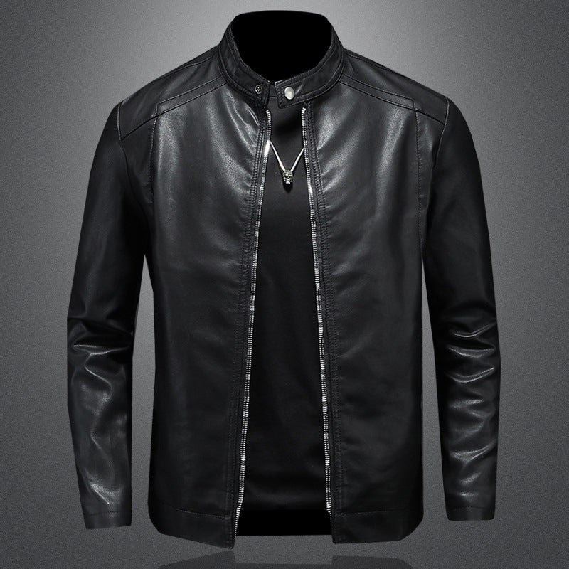 Warm Slim-Fit Biker Jacket