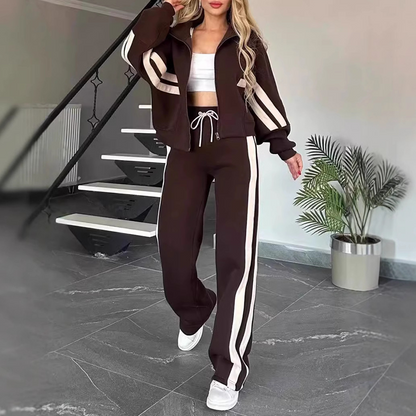 Women's Stripe Sporty 2-Piece Set