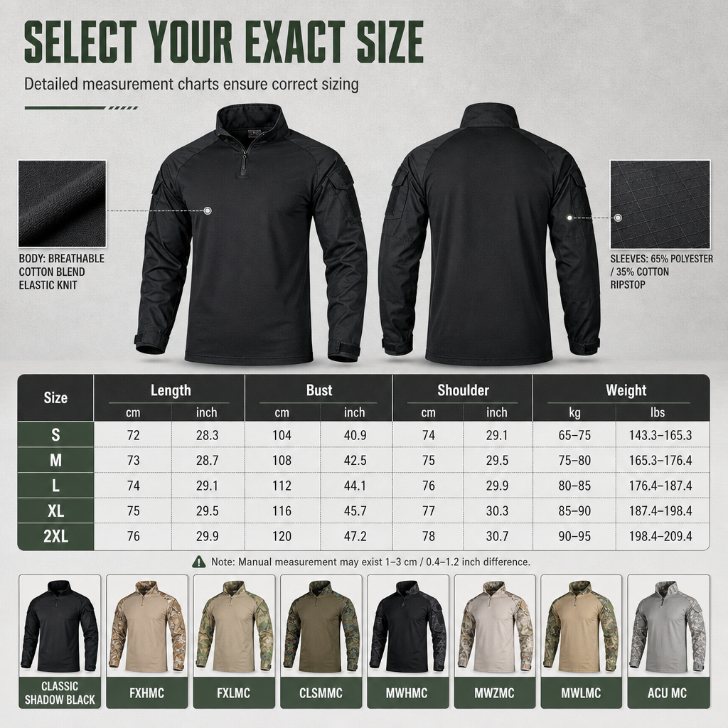 Men's Long Sleeve Tactical Jacket