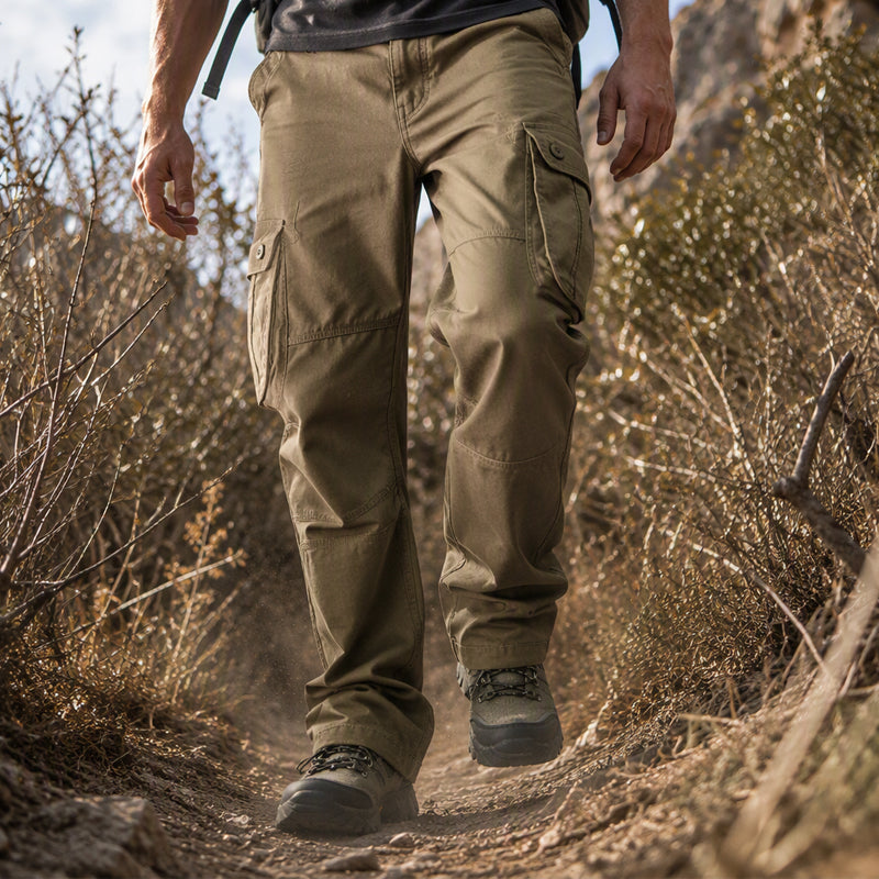 Men's Relaxed-Fit Cargo Pants with Multi Pockets