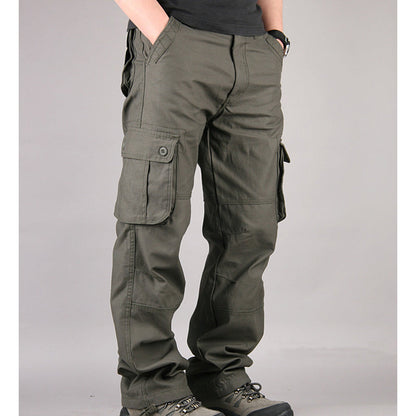 Men's Relaxed-Fit Cargo Pants with Multi Pockets