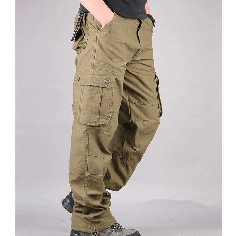 Men's Relaxed-Fit Cargo Pants with Multi Pockets
