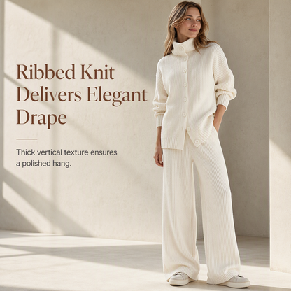 Women's Casual Two-Piece Pants and Top Set