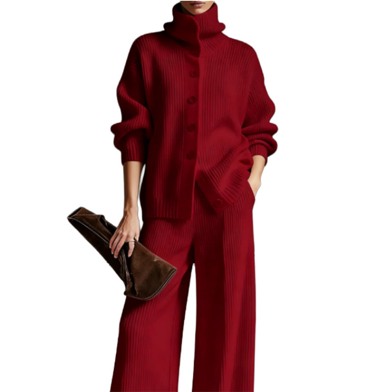 Women's Casual Two-Piece Pants and Top Set