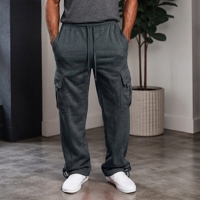 Men's Casual Drawstring Cargo Pants