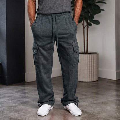 Men's Casual Drawstring Cargo Pants